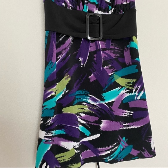 Iz Byer tank top belt empire waist large black - Picture 5 of 12